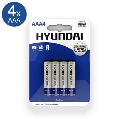 Hyundai Ultra AAA Batteries - 4 pcs