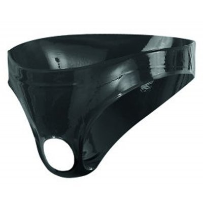 Men's Latex Briefs With Opening