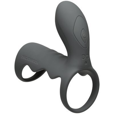 Vibrating Cock Cage with Wireless Remote - Grey