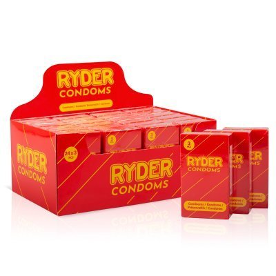 Ryder Condooms - 24 x 3 Pcs.