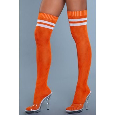 Going Pro Thigh High Stockings - Orange