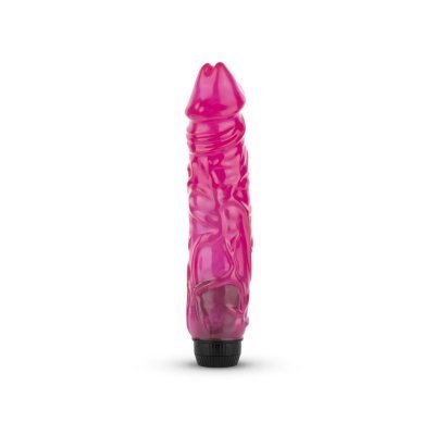 Jelly Supreme - Realistic Vibrator - Pink/Glitter