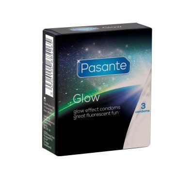 Pasante Glow Condoms - 3 pieces