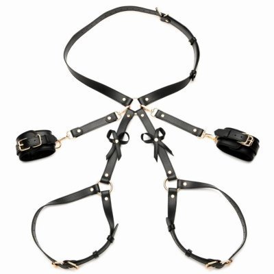 Bondage Harness w/ Bows M/L - Black