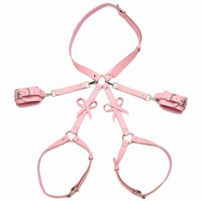 Bondage Harness w/ Bows XL/2XL - Pink